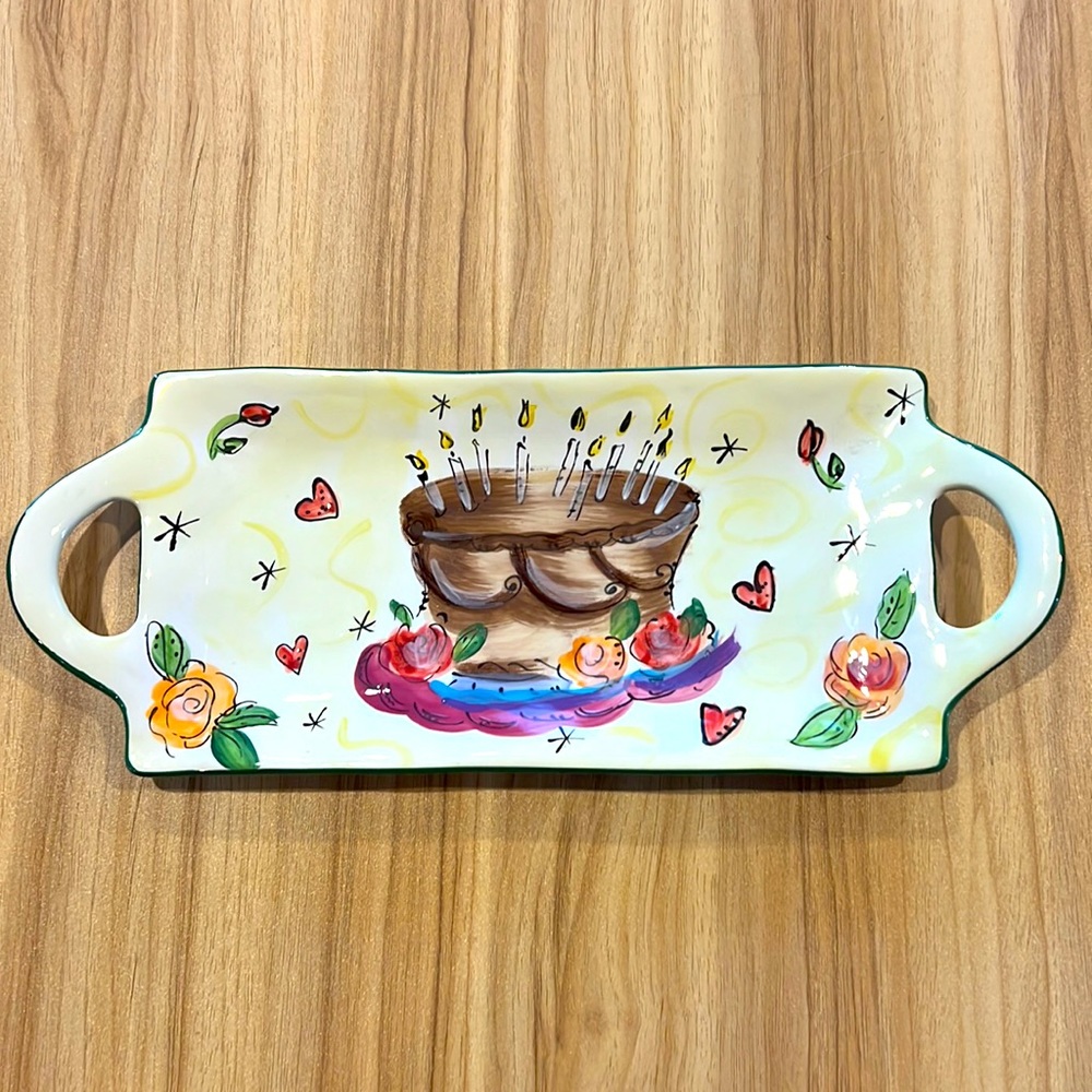 Certified International Julia Junkin Birthday Platter